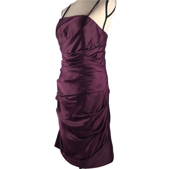 Bill Levkoff Plum Tiered Dress size 10 - Picture 2 of 10